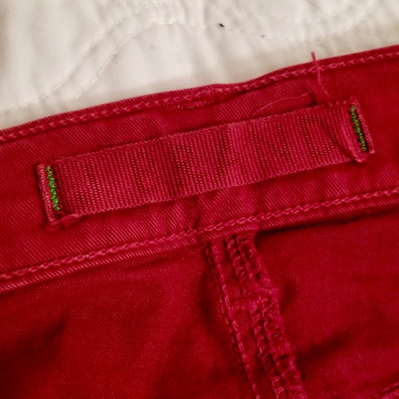 J Brand Womens Red Skinny Jeans Size 30 Red Solid - Good Condition - Picture 8 of 8